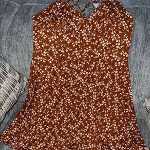 Floral Brown Dress